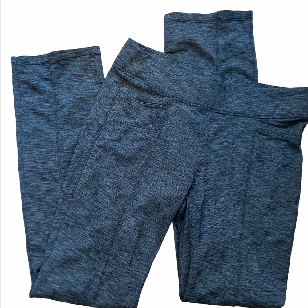 Athleta size medium grey straight leg leggings.